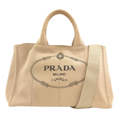 PRADA BN2642 Canapa 2WAY Handbag Canvas Ladies [Used]