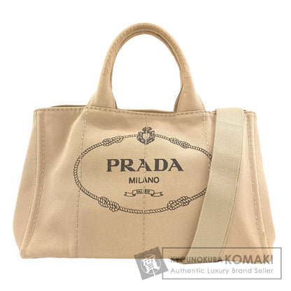 PRADA BN2642 Canapa 2WAY Handbag Canvas Ladies [Used]