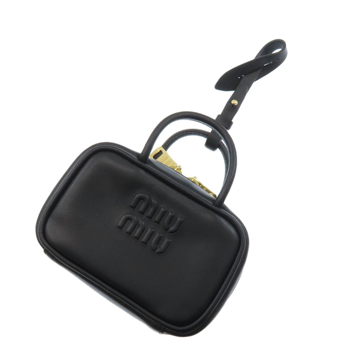 MIUMIU 5NR036 Bag charm key ring Calf Ladies [Used]