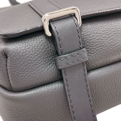 LOEWE Military Messenger Bag XS Anagram Shoulder Bag Calf mens [Used]