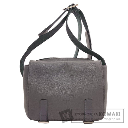 LOEWE Military Messenger Bag XS Anagram Shoulder Bag Calf mens [Used]