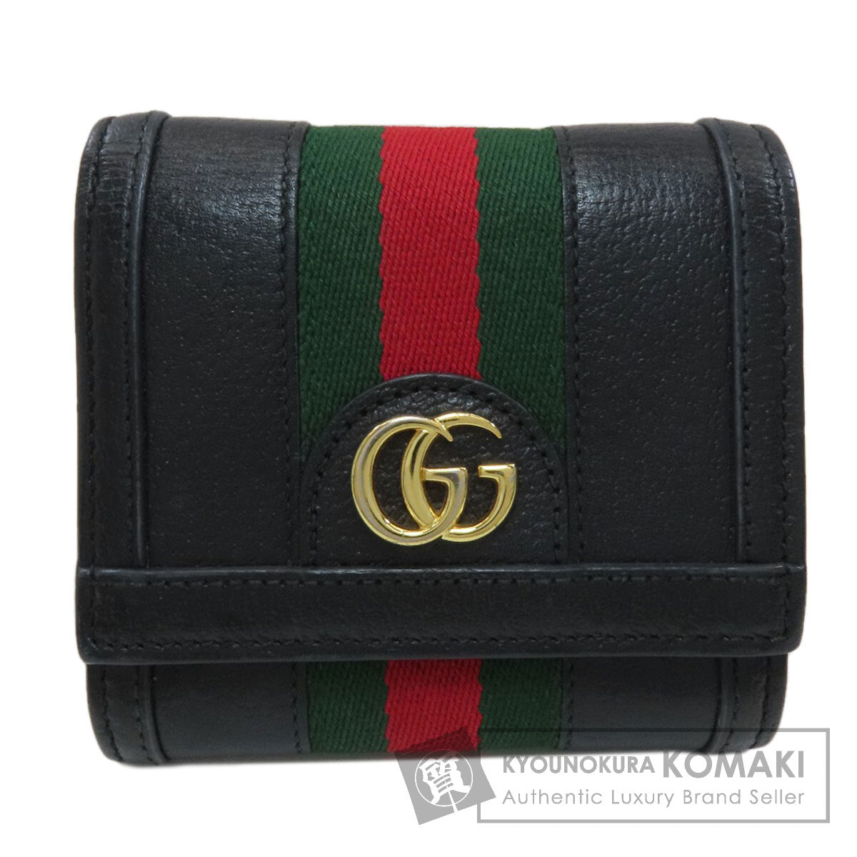 GUCCI 598662 Ofidia Bifold Wallet with Coin Pocket Leather Ladies [Used]