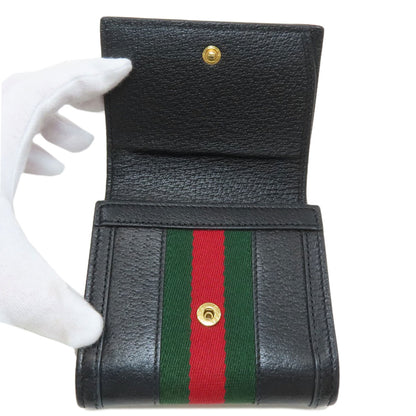 GUCCI 598662 Ofidia Bifold Wallet with Coin Pocket Leather Ladies [Used]