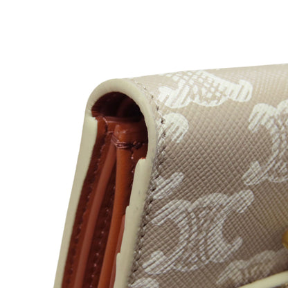 CELINE Small flap wallet Tri-fold wallet (with Coin Pocket) Leather Ladies [Used]