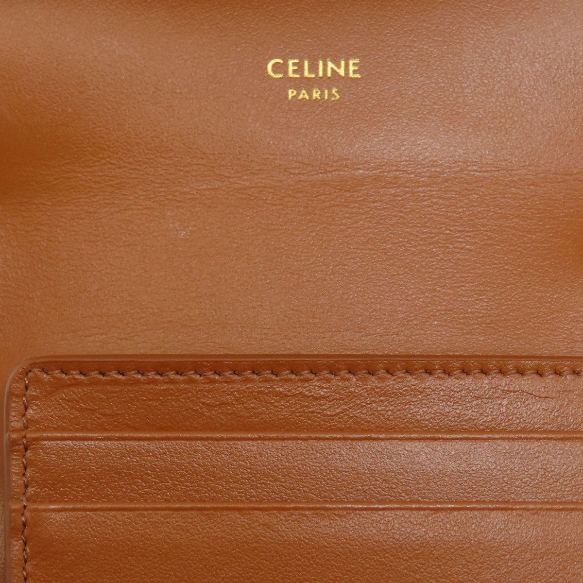 CELINE Small flap wallet Tri-fold wallet (with Coin Pocket) Leather Ladies [Used]