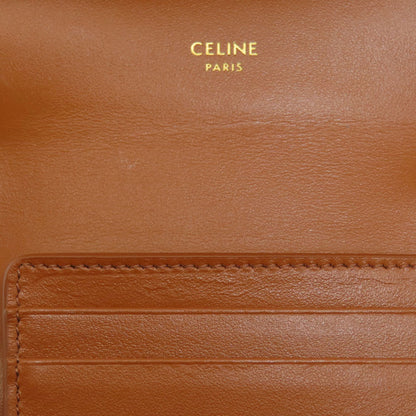 CELINE Small flap wallet Tri-fold wallet (with Coin Pocket) Leather Ladies [Used]