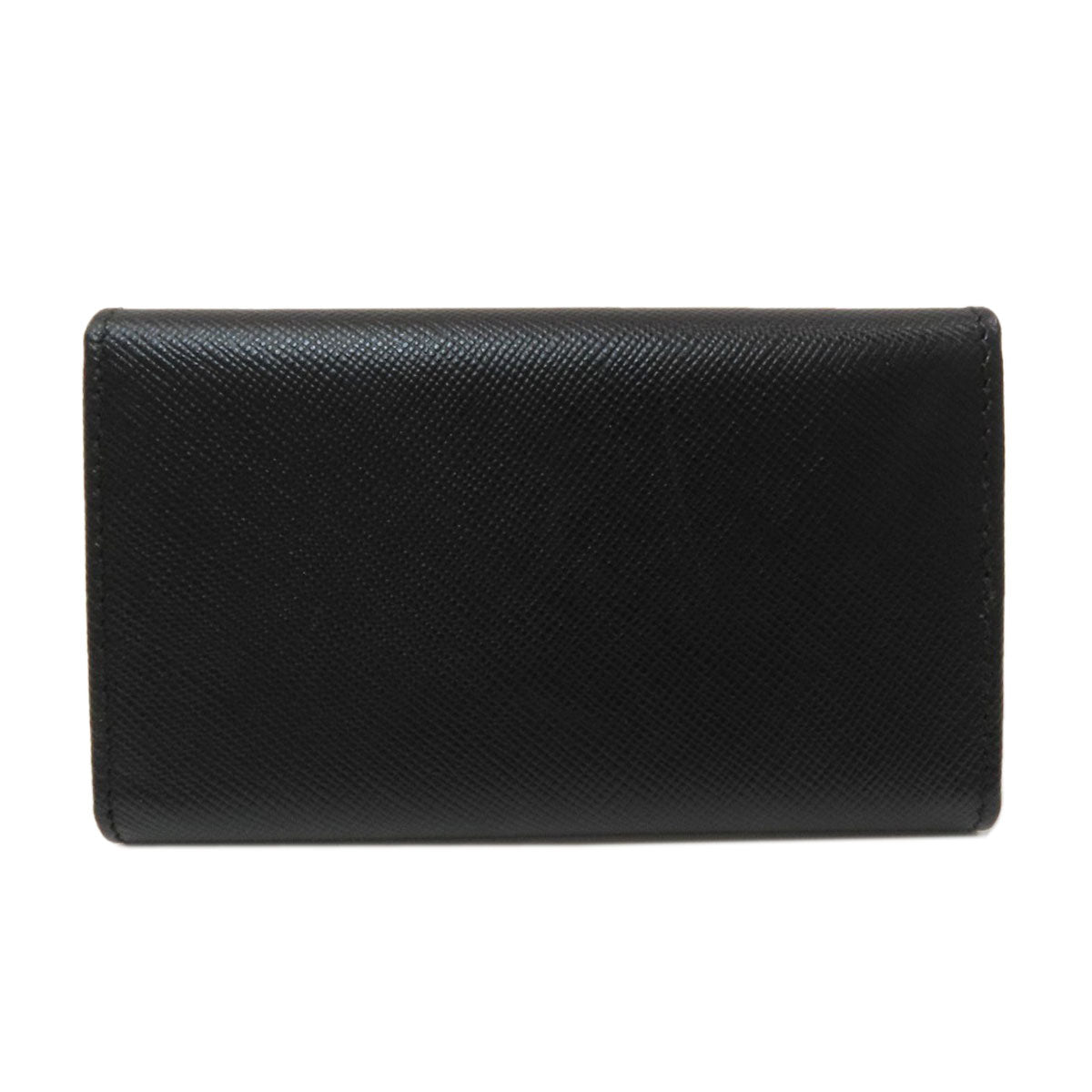 PRADA Triangle logo key holder Safiano Ladies [Used]