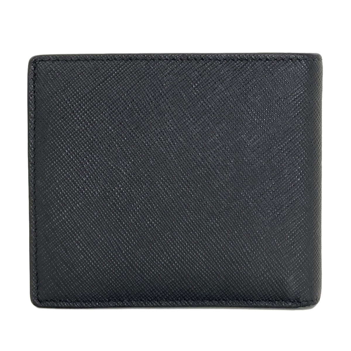 PRADA logo Bifold Wallet with Coin Pocket Safiano Ladies [Used]