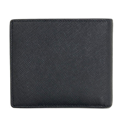 PRADA logo Bifold Wallet with Coin Pocket Safiano Ladies [Used]
