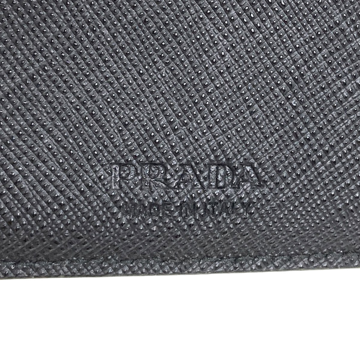 PRADA logo Bifold Wallet with Coin Pocket Safiano Ladies [Used]