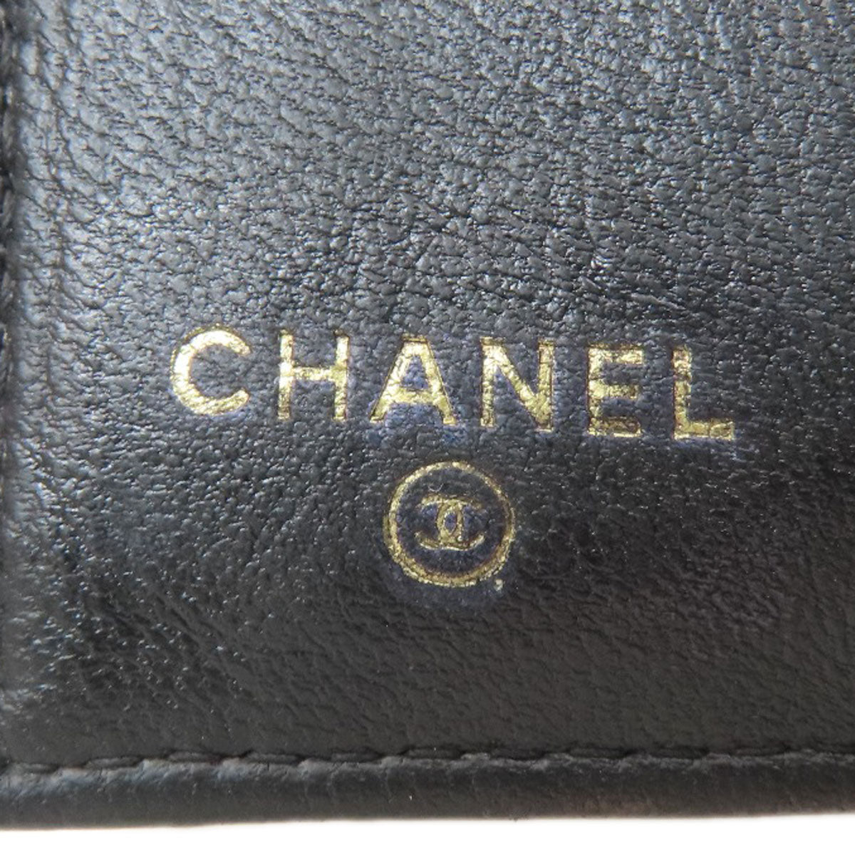 CHANEL Matelasse Compact Wallet Gold Hardware Tri-fold wallet (with Coin Pocket) Lambskin Ladies [Used]