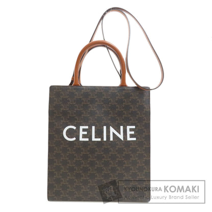 CELINE Vertical Cabas Triomphe 2WAY Tote Bag PVC Ladies [Used]