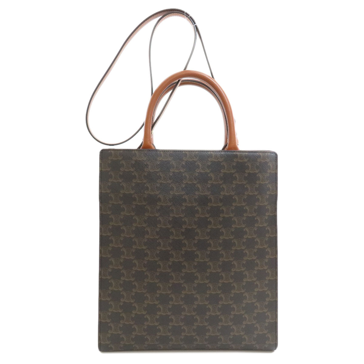 CELINE Vertical Cabas Triomphe 2WAY Tote Bag PVC Ladies [Used]