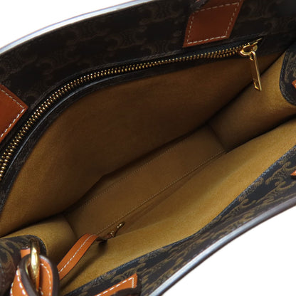 CELINE Vertical Cabas Triomphe 2WAY Tote Bag PVC Ladies [Used]