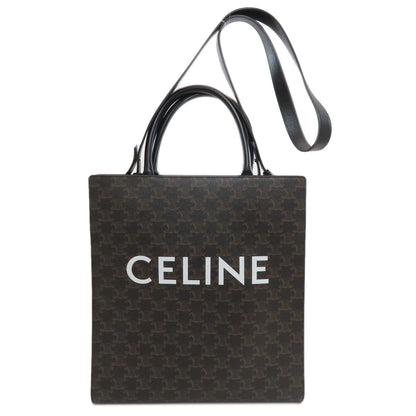 CELINE Vertical Cabas Triomphe 2WAY Tote Bag PVC Ladies [Used]