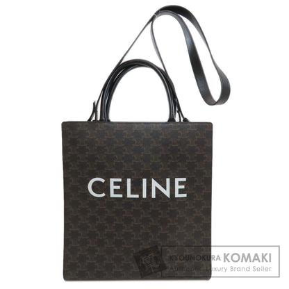 CELINE Vertical Cabas Triomphe 2WAY Tote Bag PVC Ladies [Used]