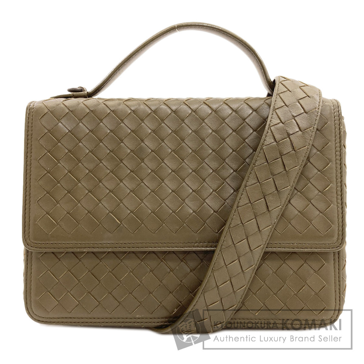 BOTTEGA VENETA Almuna Intrecciato Handbag Calf Ladies [Used]