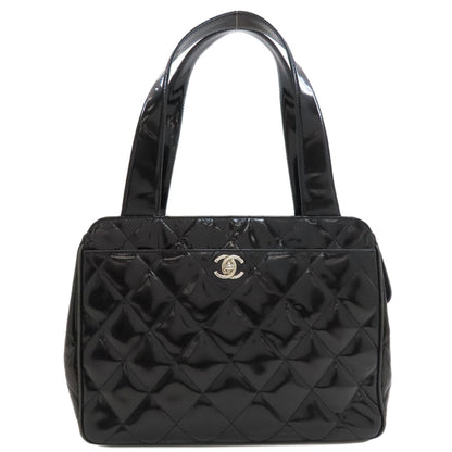 CHANEL Matelasse SilverHardware Tote Bag Enamel Ladies [Used]