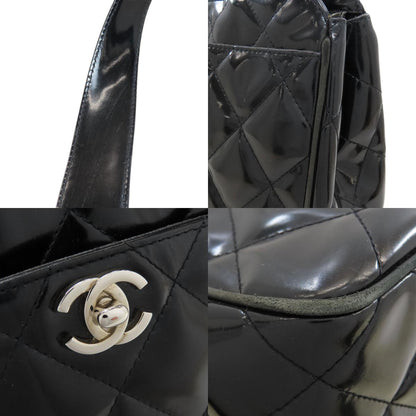 CHANEL Matelasse SilverHardware Tote Bag Enamel Ladies [Used]