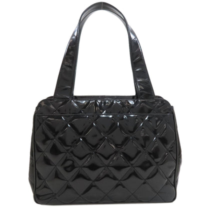 CHANEL Matelasse SilverHardware Tote Bag Enamel Ladies [Used]