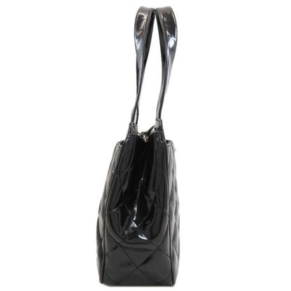 CHANEL Matelasse SilverHardware Tote Bag Enamel Ladies [Used]