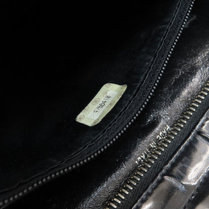 CHANEL Matelasse SilverHardware Tote Bag Enamel Ladies [Used]