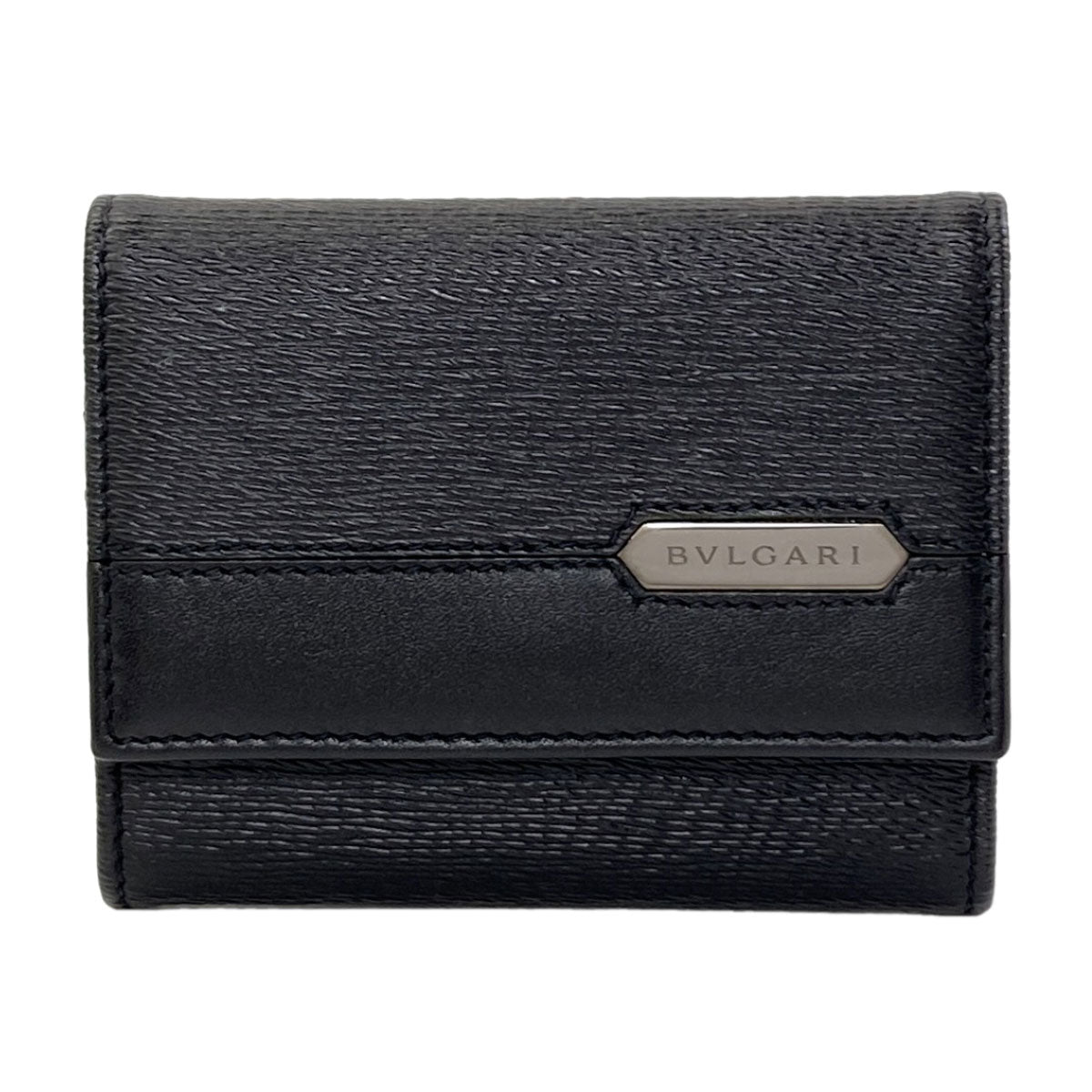 BVLGARI Serpenti Scalier Man Card Case Leather Ladies [Used]