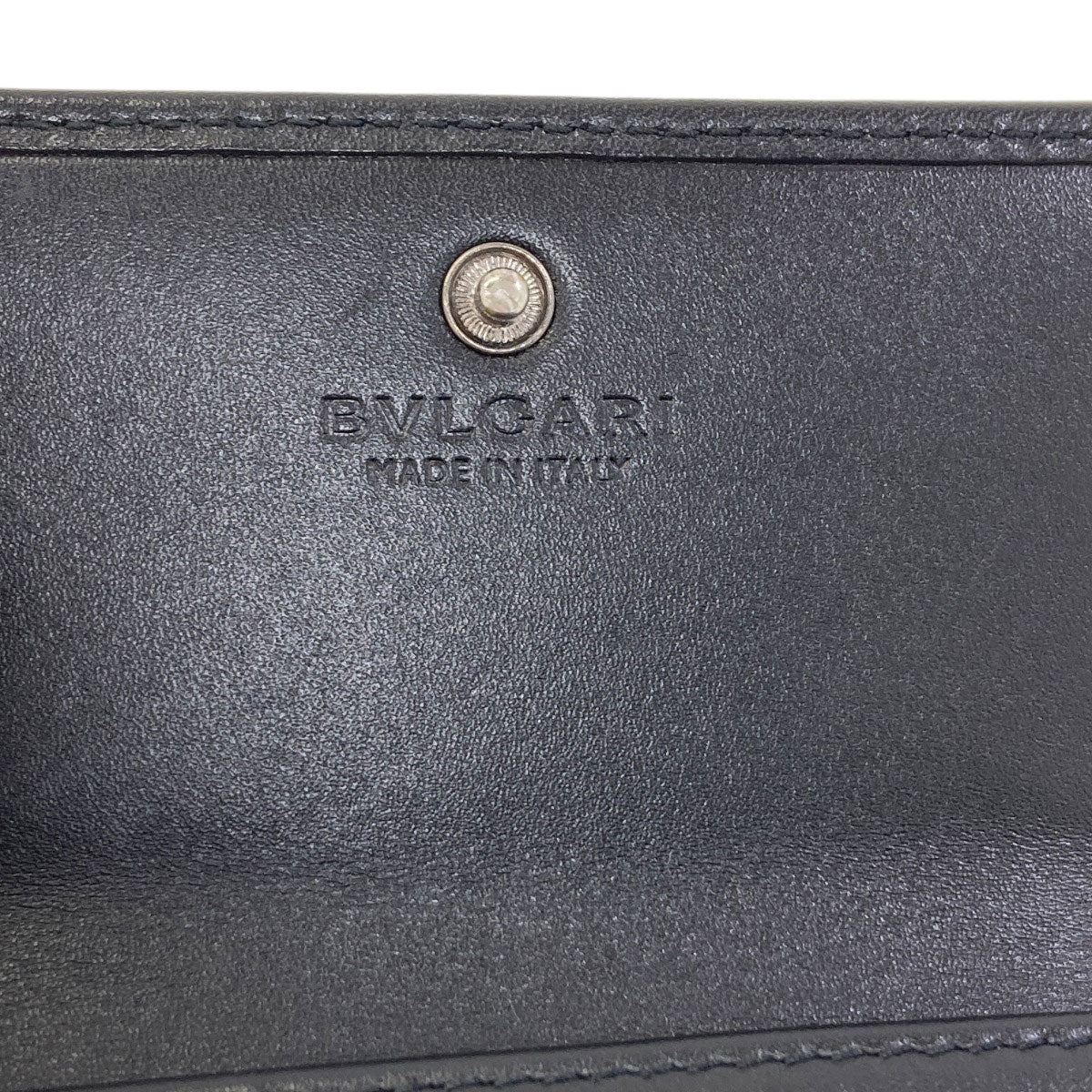 BVLGARI Serpenti Scalier Man Card Case Leather Ladies [Used]
