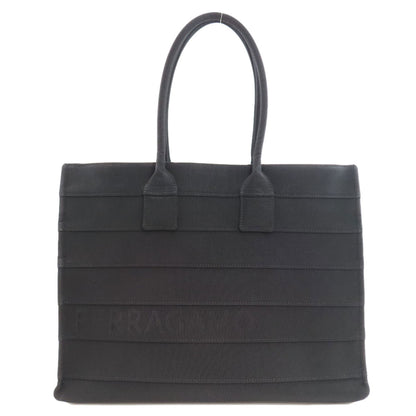 Salvatore Ferragamo logo Tote Bag Canvas Ladies [Used]