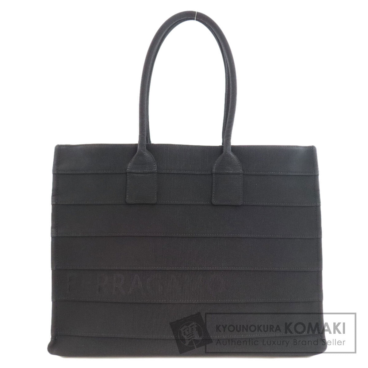 Salvatore Ferragamo logo Tote Bag Canvas Ladies [Used]