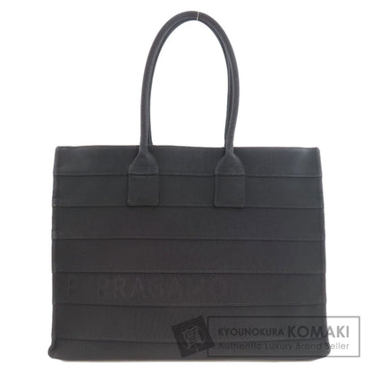 Salvatore Ferragamo logo Tote Bag Canvas Ladies [Used]