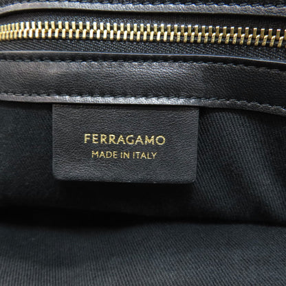 Salvatore Ferragamo logo Tote Bag Canvas Ladies [Used]