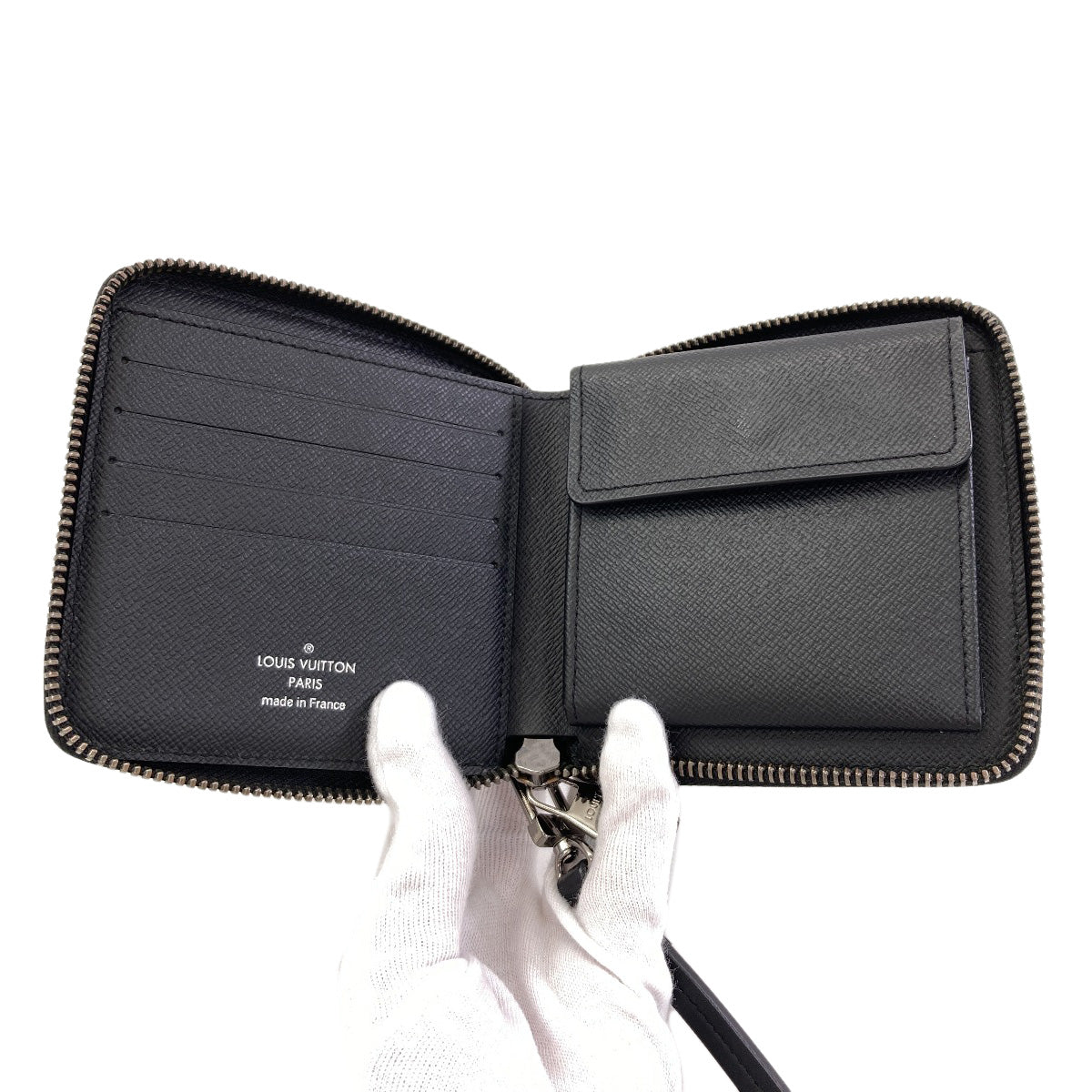 LOUIS VUITTON M80426 Zippy Compact Wallet Bifold Wallet with Coin Pocket Monogram Eclipse mens [Used]