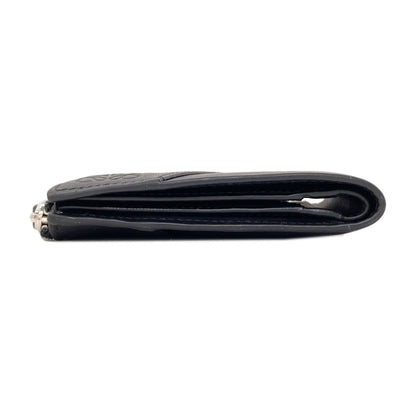 LOEWE Puzzle Slim Compact Bifold Wallet with Coin Pocket Leather Ladies [Used]