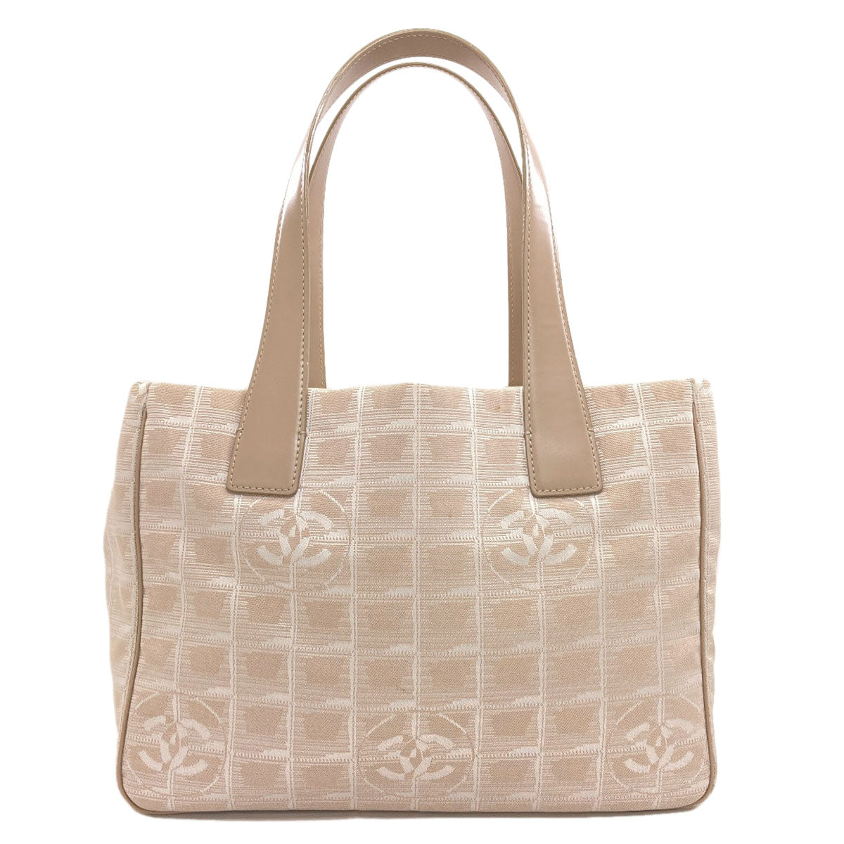 CHANEL New Travel Line PM Tote Bag Nylon jacquard Ladies [Used]