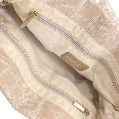 CHANEL New Travel Line PM Tote Bag Nylon jacquard Ladies [Used]