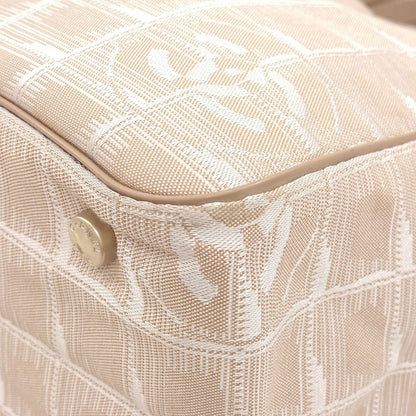 CHANEL New Travel Line PM Tote Bag Nylon jacquard Ladies [Used]