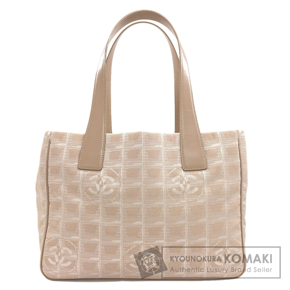 CHANEL New Travel Line PM Tote Bag Nylon jacquard Ladies [Used]