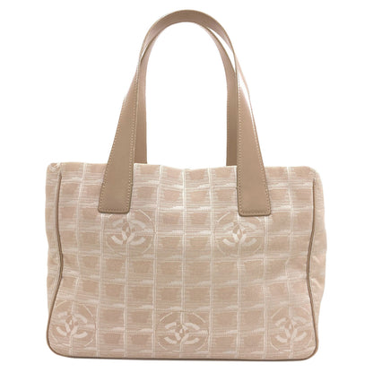 CHANEL New Travel Line PM Tote Bag Nylon jacquard Ladies [Used]