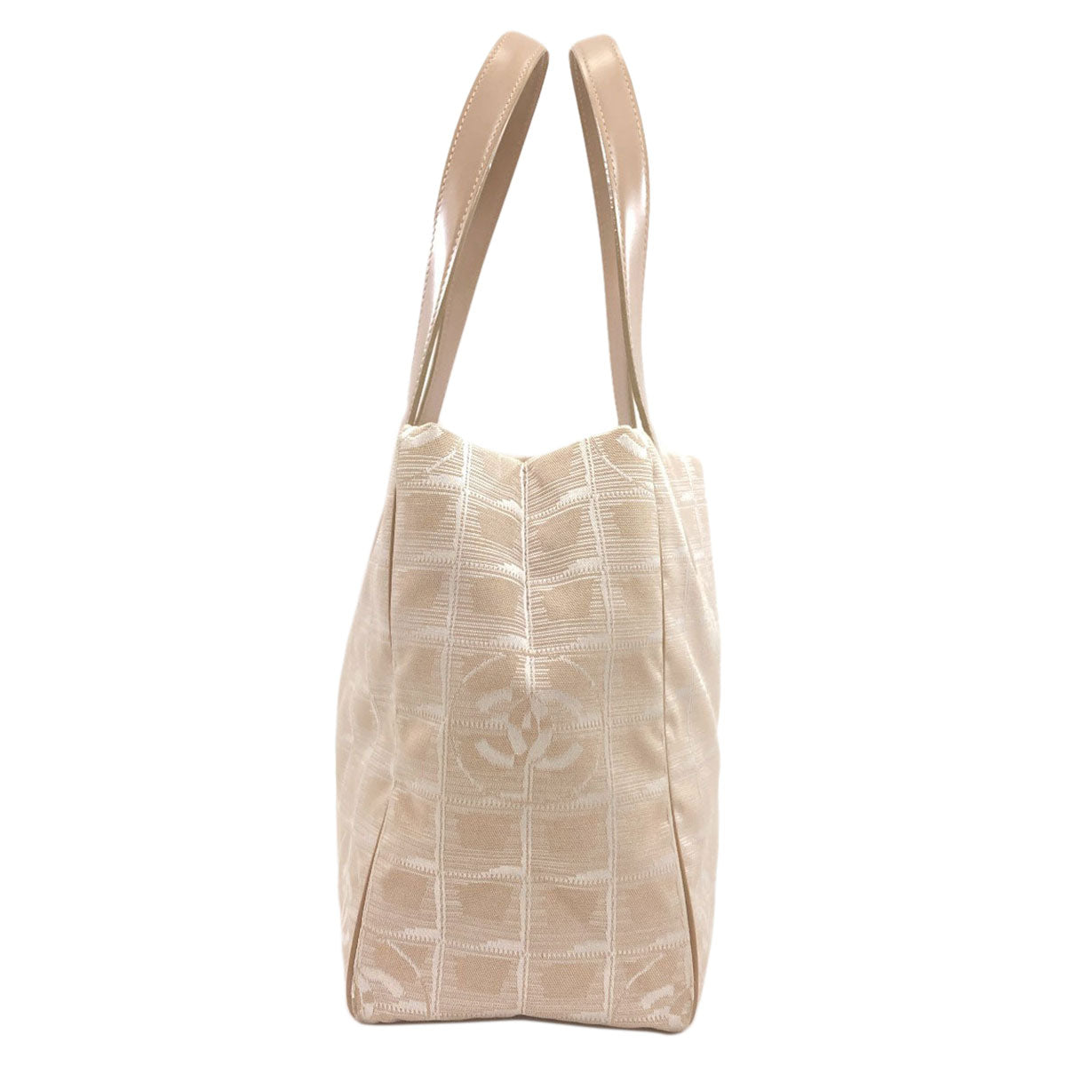 CHANEL New Travel Line PM Tote Bag Nylon jacquard Ladies [Used]