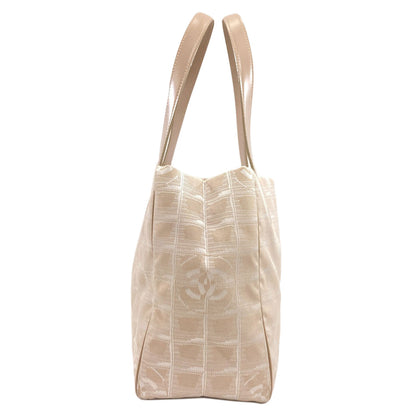CHANEL New Travel Line PM Tote Bag Nylon jacquard Ladies [Used]