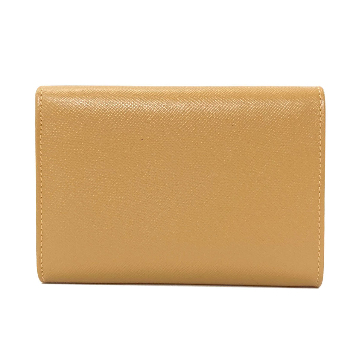 PRADA Logo Hardware Tri-fold wallet (with Coin Pocket) Leather Ladies [Used]