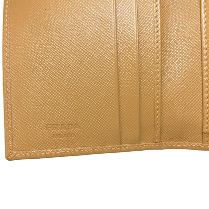 PRADA Logo Hardware Tri-fold wallet (with Coin Pocket) Leather Ladies [Used]