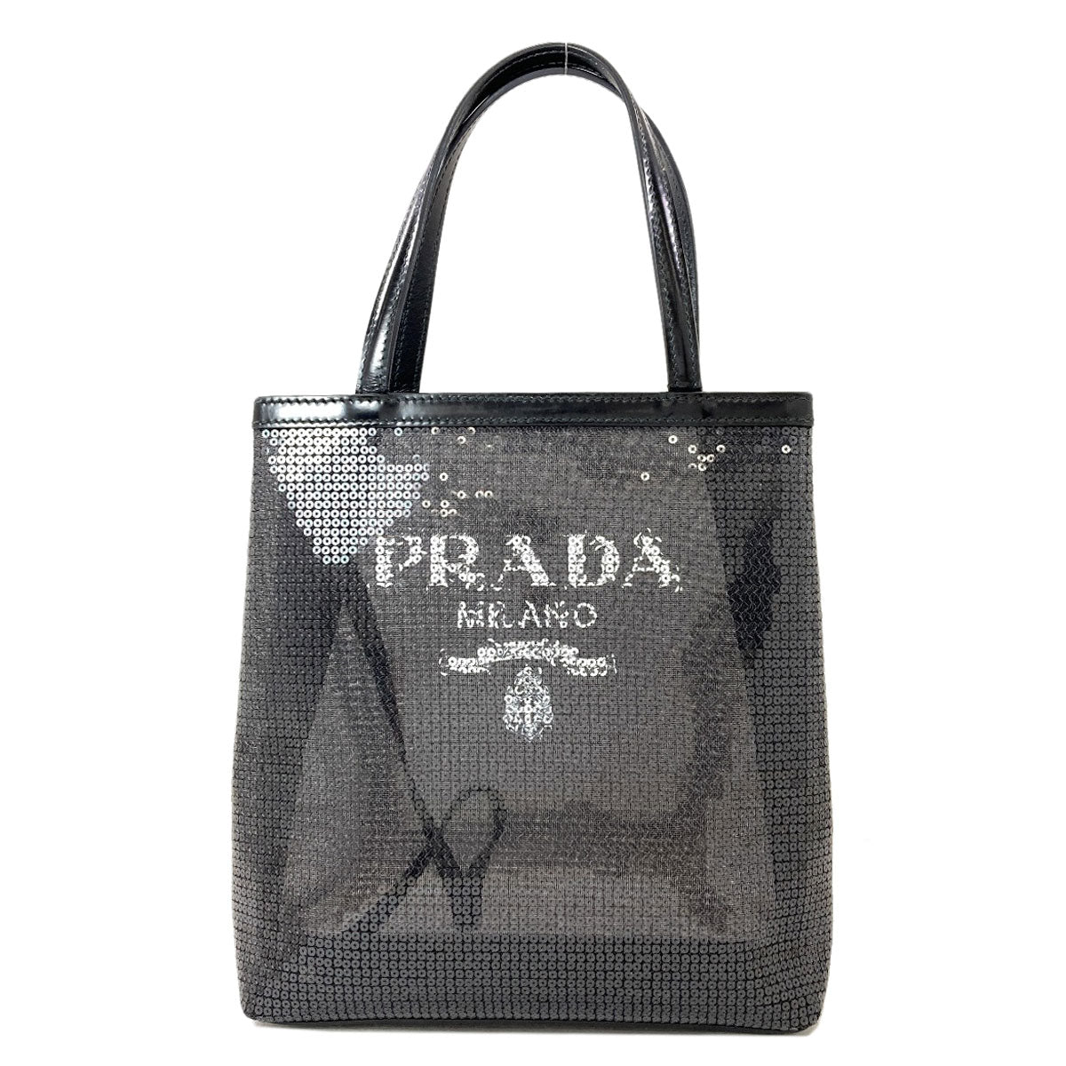 PRADA Spangle Mesh Handbag Spangle Ladies [Used]