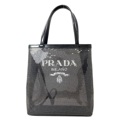 PRADA Spangle Mesh Handbag Spangle Ladies [Used]