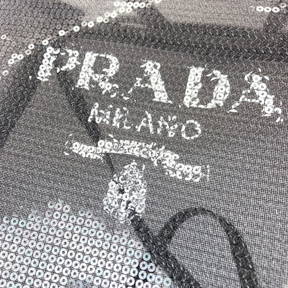 PRADA Spangle Mesh Handbag Spangle Ladies [Used]