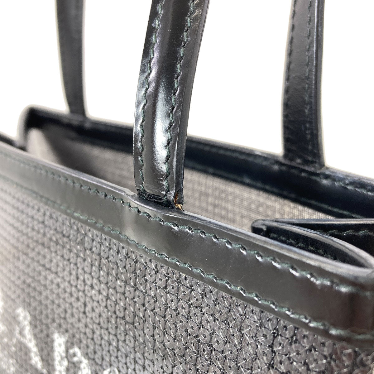PRADA Spangle Mesh Handbag Spangle Ladies [Used]