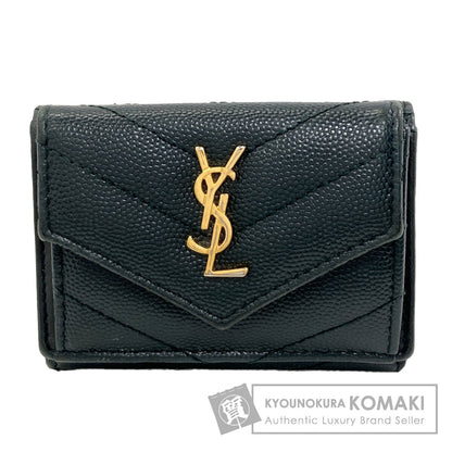 SAINT LAURENT Cassandra Tri-fold wallet (with Coin Pocket) Leather Ladies [Used]