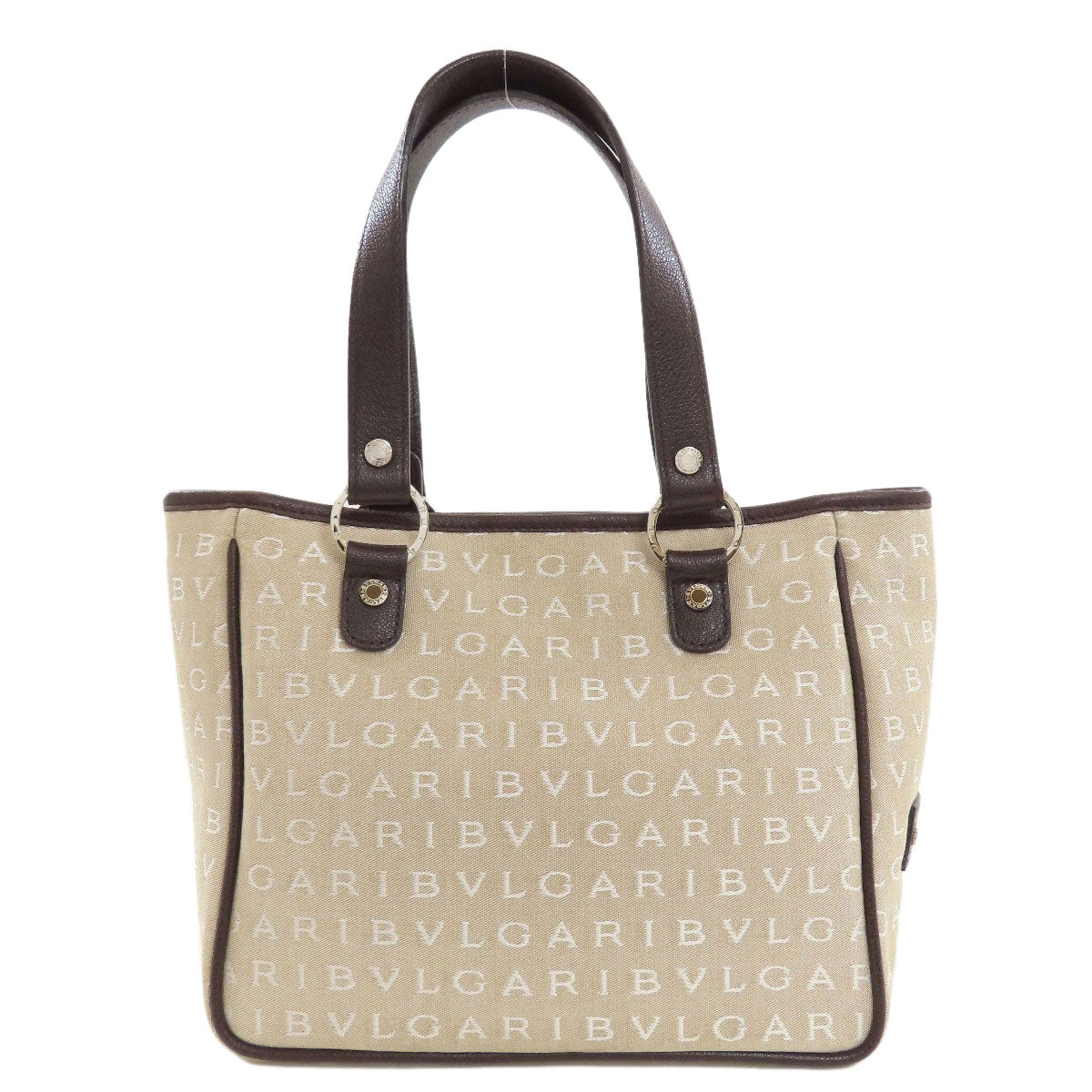 BVLGARI Logo mania Tote Bag Canvas Ladies [Used]