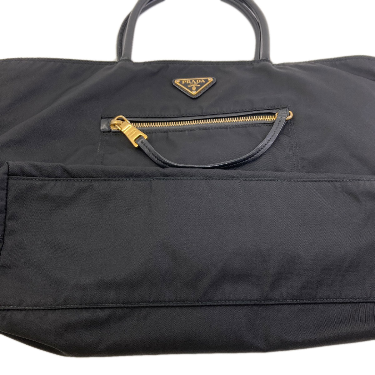 PRADA BR4354 Logo Hardware Tote Bag Nylon Ladies [Used]
